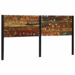 vidaXL Tête de lit 200 cm bois massif récupéré et fer