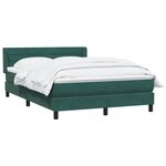 vidaXL Sommier à lattes de lit et matelas vert foncé 160x210cm velours