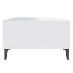 vidaXL Table basse blanc 103 5x60x35 cm bois d'ingénierie
