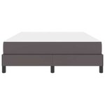 vidaXL Lit avec matelas Gris 140 x 190 cm Faux cuir