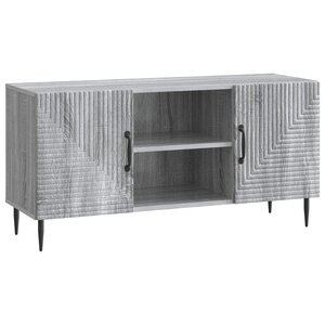 vidaXL Meuble TV Sonoma gris 102 x 34 5 x 50 cm Bois d'ingénierie