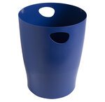 Corbeille à papier ecobin - bleu marine - x 8 - exacompta
