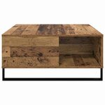 vidaXL Table basse Bois Ancien 80 x 80 x 36 5 cm Bois d'ingénierie