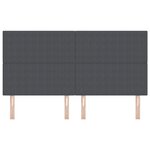 Tête de lit LED vidaXL Grise Foncée 90 cm en velours côtelé