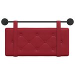 vidaXL Tête de lit suspendue Bordeaux Simili cuir