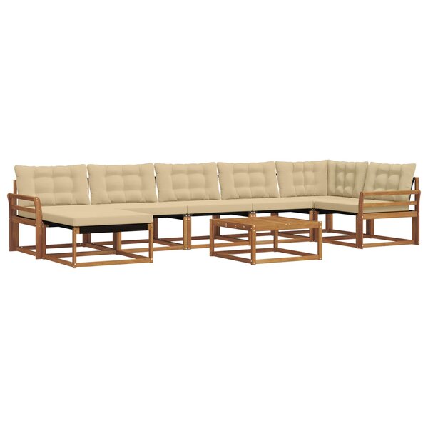 vidaXL Ensemble de canapés d'extérieur 22 Pièces Naturel et Beige