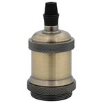 vidaXL Douilles de lampe 2 Pièces bronze E27