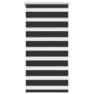 vidaXL Store vénitien zébré 80 9 x 150 cm largeur du tissu 76 7 cm noir