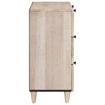 vidaXL Buffet 3 Pièces Blanc 60 x 33 x 75 cm bois de manguier massif