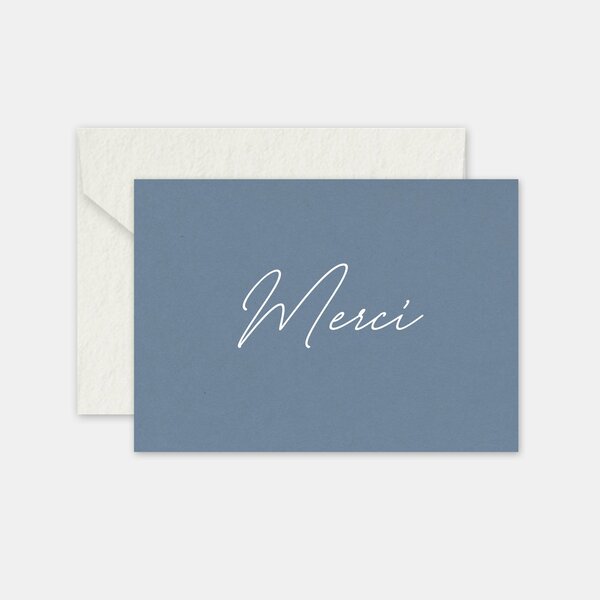Carte de remerciements - calligraphie jean