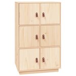 vidaXL Buffet haut 67x40x108 5 cm Bois massif de pin