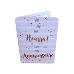 Carte De Voeux - Anniversaire - Hip Hip Hip Hourra C'est Ton Anniversaire !