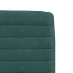 vidaXL Chaises à manger lot de 4 Vert foncé Velours