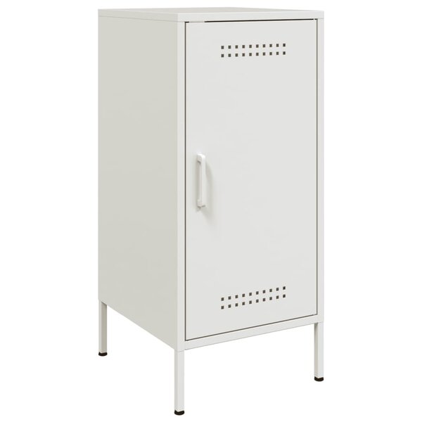 vidaXL Buffet blanc 36x39x79 cm acier