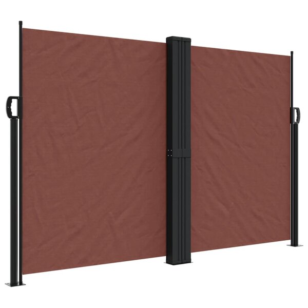 vidaXL Auvent latéral rétractable marron 160x1200 cm