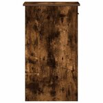 vidaXL Support de tour d'ordinateur et tiroir chêne fumé 35x45x77 cm