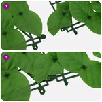 vidaXL Écran de balcon avec feuilles vert 600x100 cm