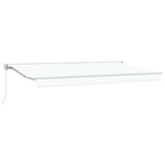vidaXL Auvent Rétractable Blanc 400x200 cm tissu