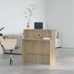 vidaXL Bureau de réception Chêne Sonoma 100x50x103 5 cm Bois d'ingénierie