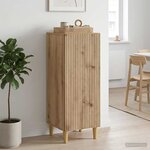 vidaXL Buffet Chêne artisanal 33 x 34 5 x 90 cm Bois d'ingénierie