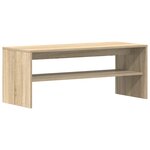 vidaXL Meuble TV Chêne sonoma 100 x 40 x 40 cm Aggloméré