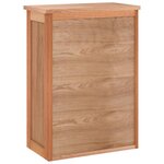 vidaXL Armoire murale de salle de bain 42x23x60cm Bois massif de noyer