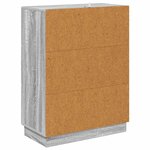 vidaXL Armoire à tiroirs Sonoma gris 66 x 34 5 x 87 cm