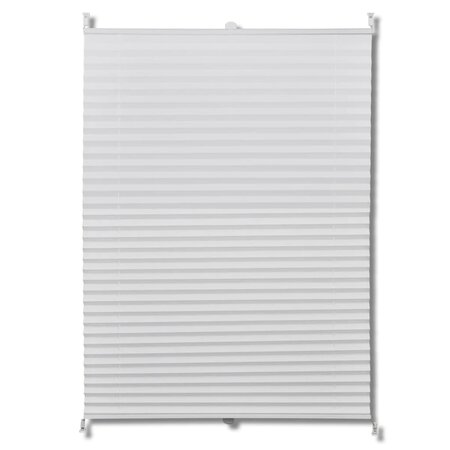 vidaXL Store plissé 80x125 cm Blanc