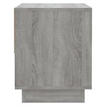 vidaXL Table de chevet Sonoma gris 45x34x44 cm Aggloméré