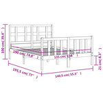 vidaXL Cadre de lit sans matelas bois de pin massif