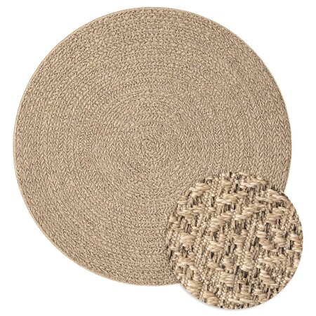 vidaXL Tapis 120 cm aspect jute intérieur et extérieur