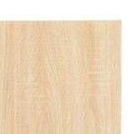 vidaXL Bureau d'ordinateur Blanc et chêne 120 x 60 x 138 cm