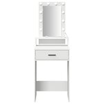 vidaXL Table de Toilette Blanc 50 x 41 x 140 cm Bois d'ingénierie