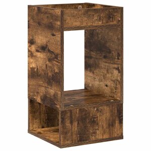 vidaXL Table d'appoint Chêne fumé 30 x 30 x 56 cm Bois d'ingénierie