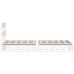 vidaXL Cadre de lit sans matelas blanc 90x190 cm bois de pin massif