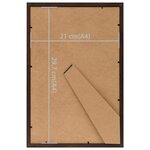 vidaXL Collage de cadres photo 5 Pièces de table Noir 21x29 7 cm MDF