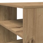 vidaXL Table d'appoint chêne artisanal 100x50x40 cm bois d'ingénierie