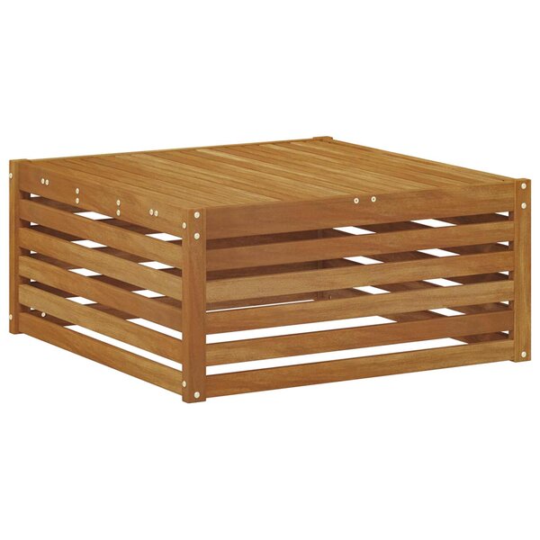 vidaXL Table de jardin Bois d'Acacia Massif Naturel 79 x 79 x 37 cm