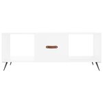 vidaXL Table basse blanc 102x50x40 cm bois d'ingénierie