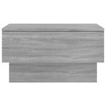 vidaXL Table de chevet murale Sonoma gris