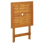 vidaXL Ensemble de bistro 3 Pièces beige polypropylène et bois massif