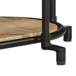 vidaXL Meuble TV 100x42x40 cm bois massif de manguier brut