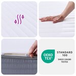 vidaXL Matelas en mousse moyennement doux 70x200 cm