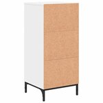 vidaXL Cabinet de salle de bain avec tiroir Blanc 39.5 x 36 x 88 cm