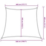 vidaXL Voile d'ombrage 160 g/m² Anthracite 4/5x4 m PEHD