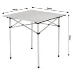 Tectake Table pliante 70 x 70 x 70 cm