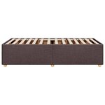 vidaXL Cadre de lit sans matelas marron foncé 90x190 cm tissu