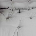 vidaXL Coussin de canapé sur palette 3 Pièces Gris tissu