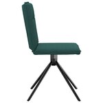 vidaXL Chaises à manger lot de 4 vert foncé tissu