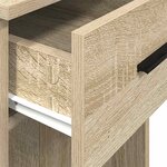 vidaXL Support de tour d'ordinateur et tiroir chêne sonoma 35x45x77 cm